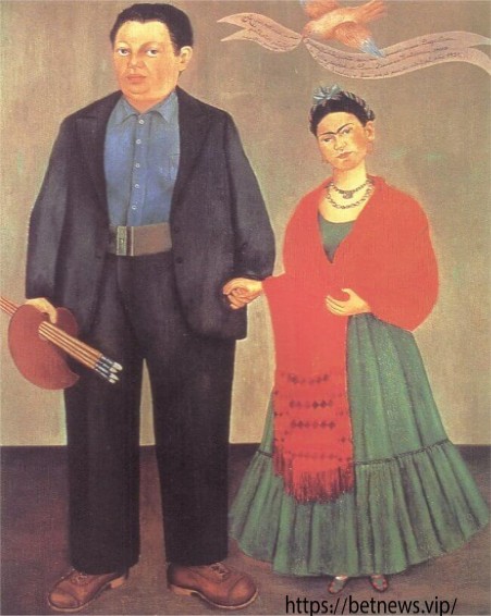 نقاشی فریدا و دیگو ریورا