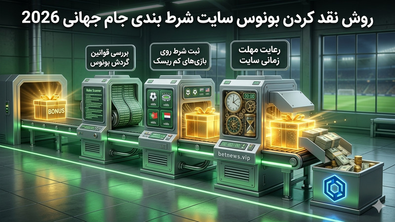 روش نقد کردن بونوس سایت شرط بندی جام جهانی 2026