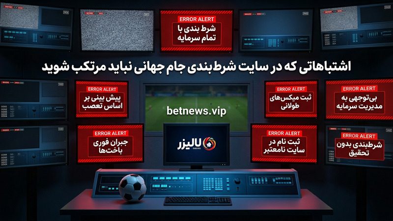 اشتباهاتی که در سایت شرط بندی جام جهانی نباید مرتکب شوید