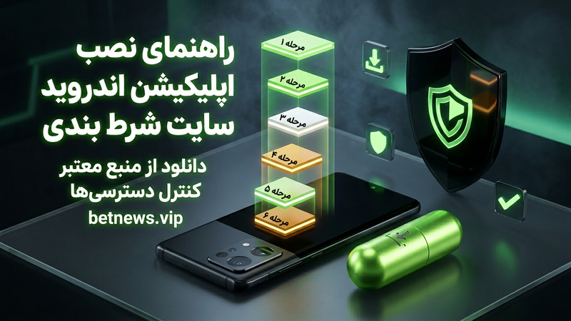 راهنمای نصب اپلیکیشن اندروید سایت شرط بندی