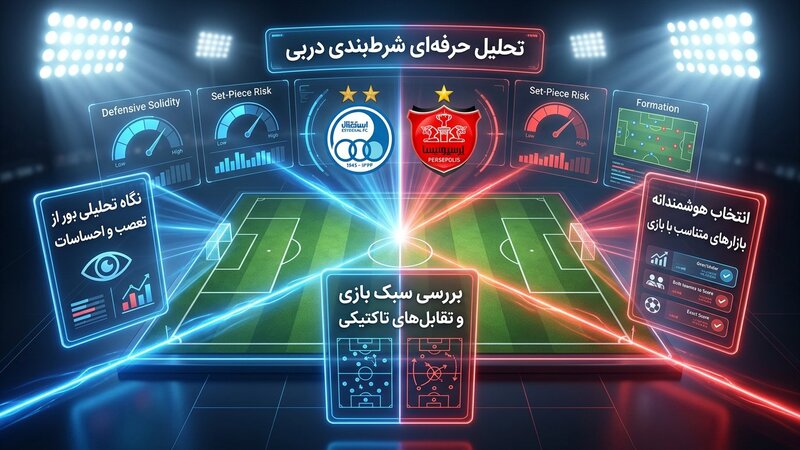 شرط بندی دربی استقلال پرسپولیس از نگاه حرفه ای ها