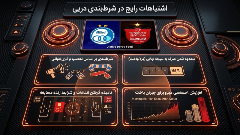 اشتباهات رایج هنگام شرط بندی دربی استقلال پرسپولیس